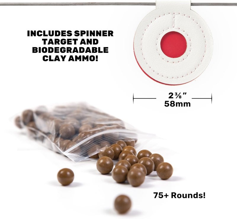 SimpleShot Store Sparrow Slingshot by Zach Fowler for Hunting and Target Shooting, with Ammo, Bands, and Spinner Target - Image 2